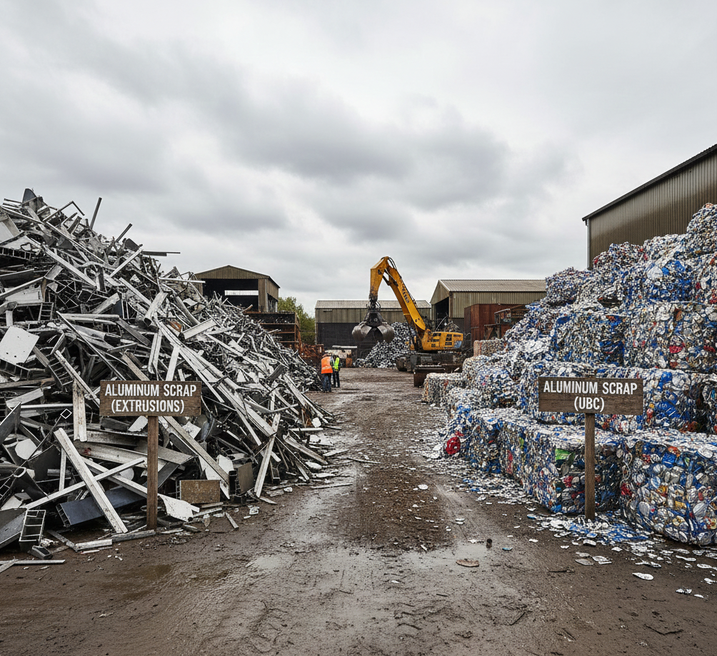 Aluminum scrap and extrusion offcuts