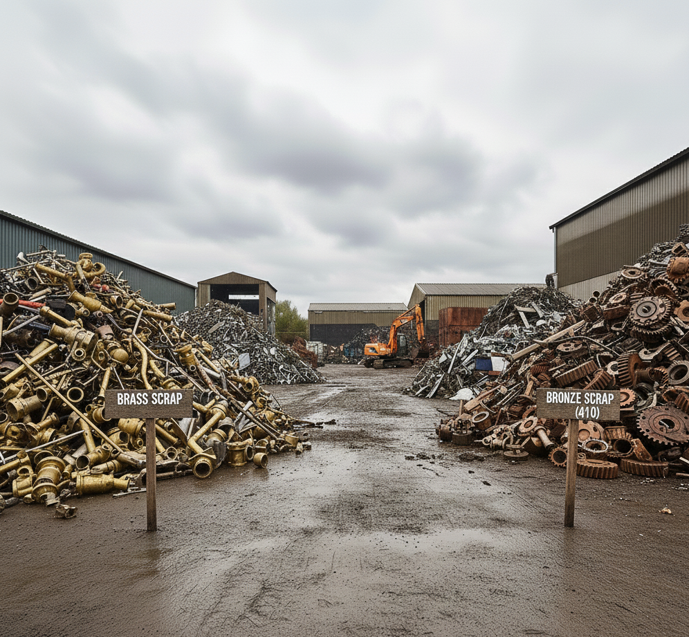 Brass and bronze scrap assortment
